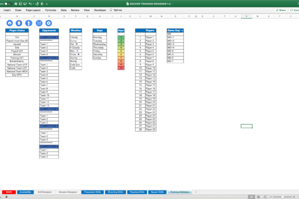 SOCCER TRAINING DESIGNER
